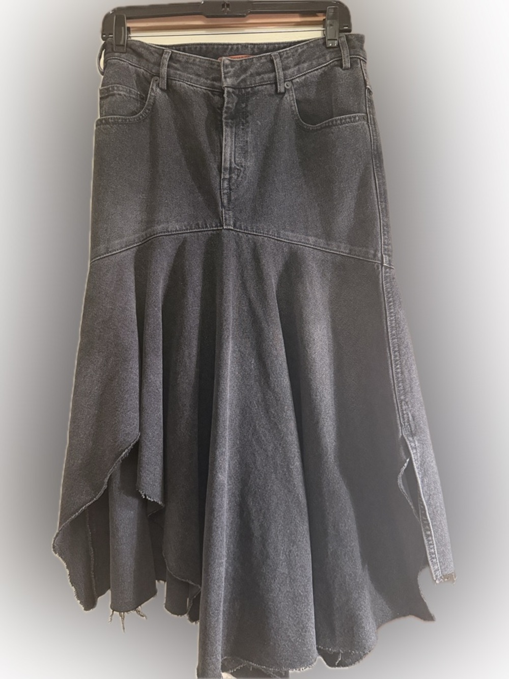 Petar Petrov Black Midi Denim Skirt - Picture 3 of 4